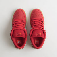 Nike SB Orange Label Dunk Low Pro Shoes - University Red / White - University Red thumbnail