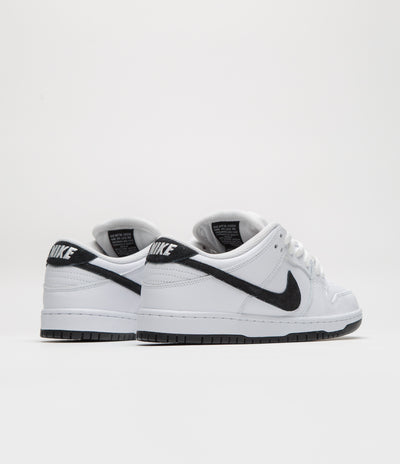 Nike SB Dunk Low Pro Shoes - White / Black - White - Black