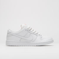 Nike SB Orange Label Dunk Low Pro Shoes - White / White - White - White thumbnail