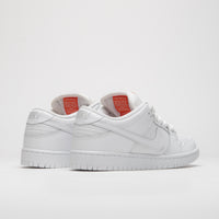 Nike SB Orange Label Dunk Low Pro Shoes - White / White - White - White thumbnail