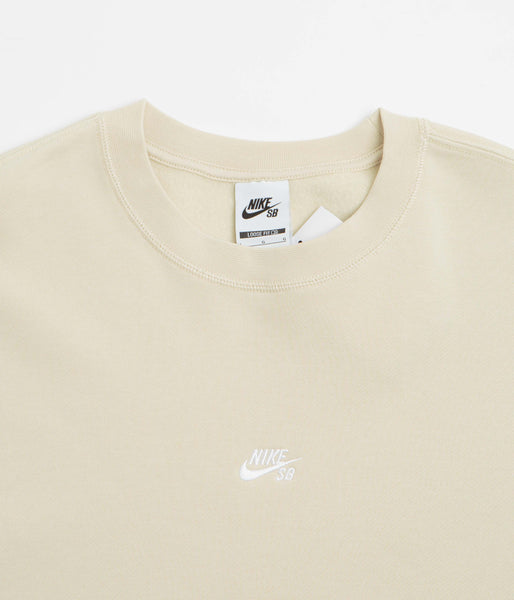nike swoosh crew neck sweat in khaki
