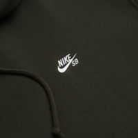 Nike SB Essential Small Logo Hoodie - Sequoia / White thumbnail