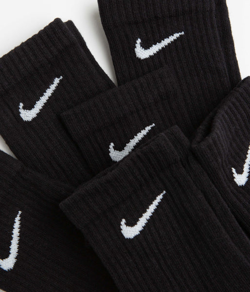 crew nike socks black