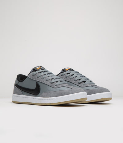 Nike SB FC Classic Shoes - Cool Grey / Black - White - Vivid Orange