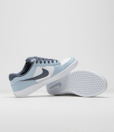 Nike SB Force 58 Premium Shoes - White / Thunder Blue - White - Ashen Slate