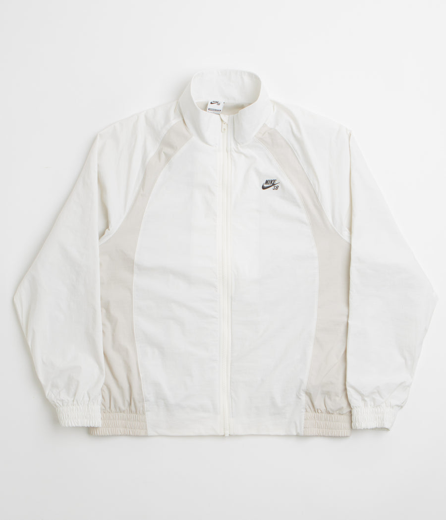 Nike SB Full Zip Woven Jacket in Sail and Light Bone / Black