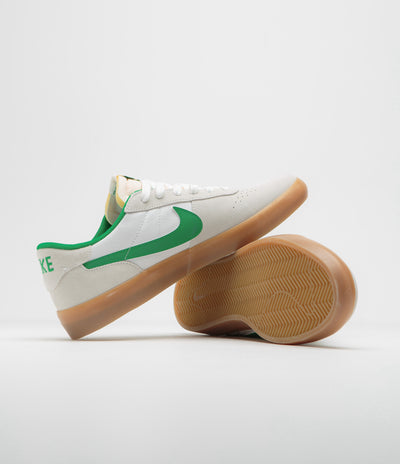 Nike SB Heritage Vulc Shoes - Summit White / Lucky Green - White