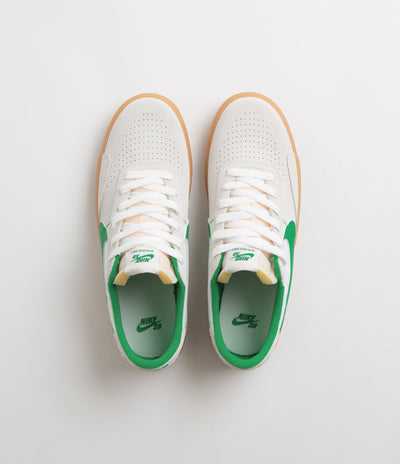 Nike SB Heritage Vulc Shoes - Summit White / Lucky Green - White