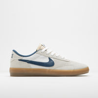 Nike SB Heritage Vulc Shoes - Summit White / Navy - White - Gum Light Brown thumbnail