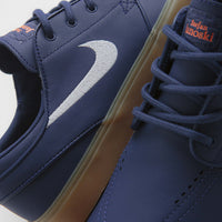 Nike SB Orange Label Janoski OG+ Shoes - Navy / White - Navy - Gum Light Brown thumbnail