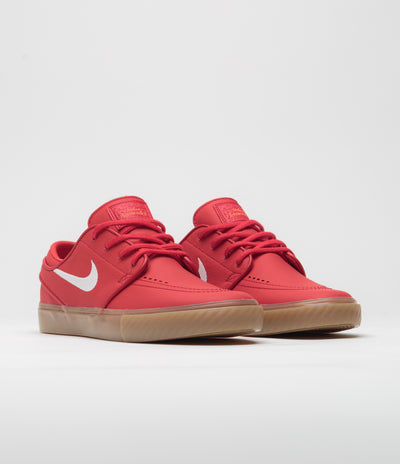 Nike SB Orange Label Janoski Shoes in University Red and White and University Red