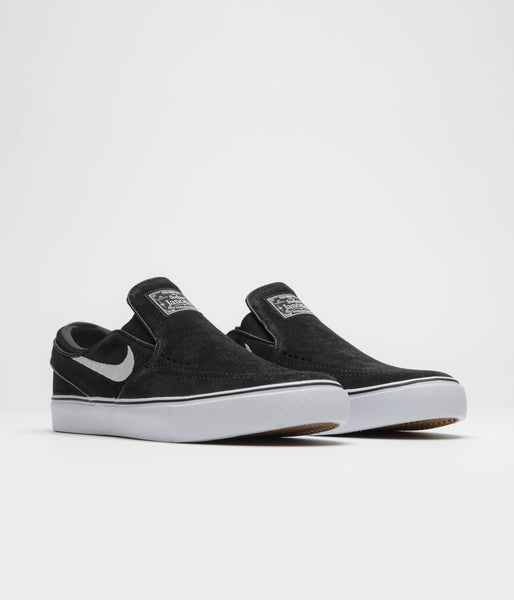 Nike SB Janoski+ Slip Shoes Black White Black Black Flatspot