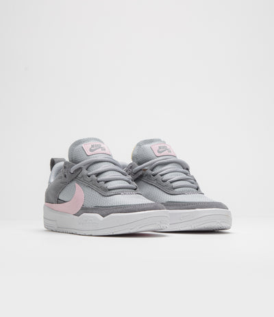 Nike SB Kids Day One Shoes - Cool Grey / Pink Foam - Wolf Grey