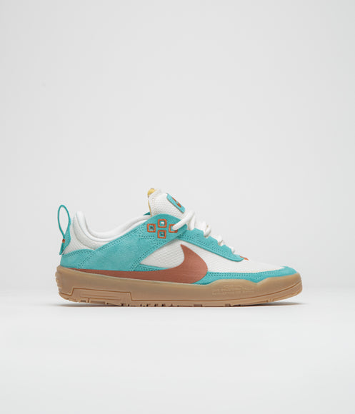 Nike SB Kids Day One Shoes - Green Frost / Dark Russet - Phantom