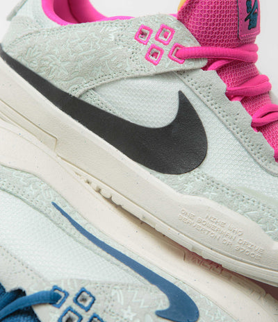 Nike SB Kids Day One Shoes - Sail / Black - Barely Green - Fierce Pink
