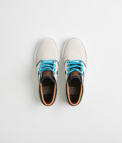 Nike SB Kids Janoski Electric Shoes Phantom Black Black Monarc Flatspot