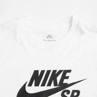 Nike SB Large Logo T-Shirt - White / Black thumbnail