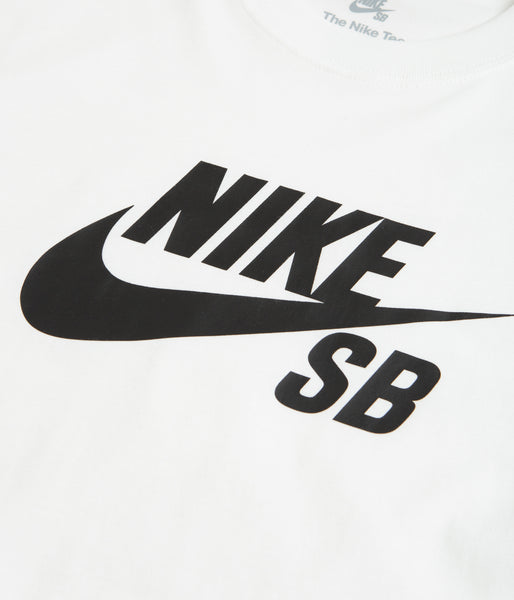 Nike SB Large Logo T-Shirt White Black Flatspot