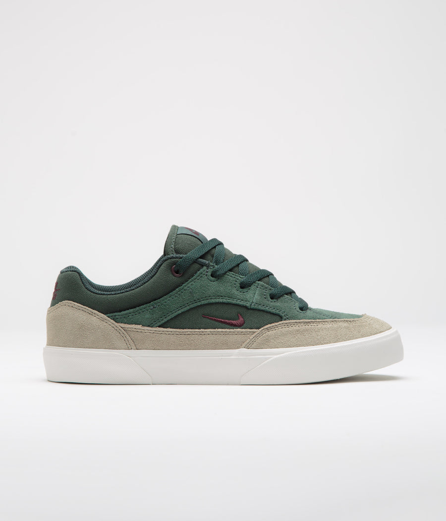 Nike SB Malor Shoes - Seaweed / Burgundy Crush - Khaki - Phantom