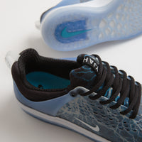 Nike SB Nyjah 3 Premium Shoes in Black and White and Deep Royal - White thumbnail