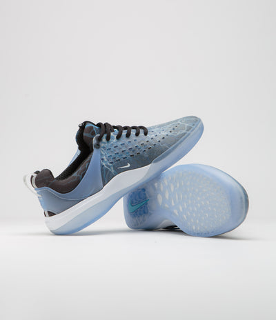 Nike SB Nyjah 3 Premium Shoes in Black and White and Deep Royal - White