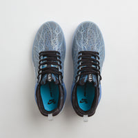 Nike SB Nyjah 3 Premium Shoes in Black and White and Deep Royal - White thumbnail