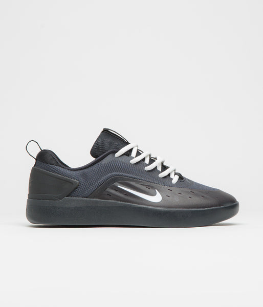 Nike SB Nyjah 4 Shoes - Black / White - Black - White | Flatspot