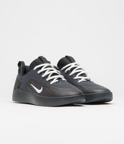 Nike SB Nyjah 4 Shoes - Black / White - Black - White