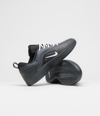 Nike SB Nyjah 4 Shoes - Black / White - Black - White