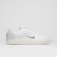 Nike SB Nyjah 4 Shoes in White and Black and White - Black thumbnail