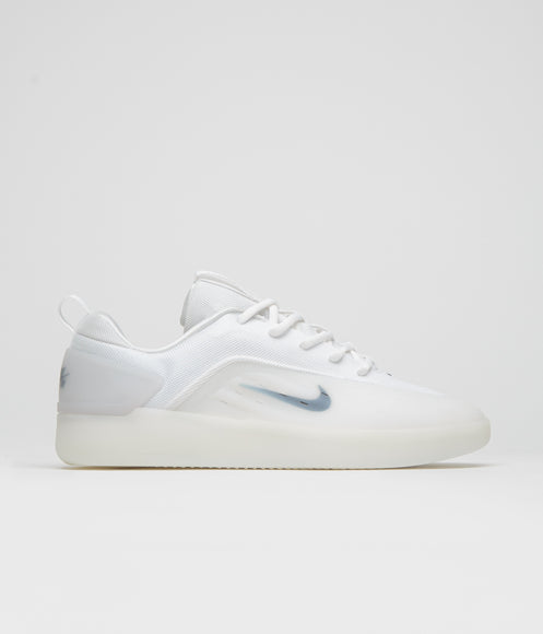 Nike SB Nyjah 4 Shoes - White / Black - White - Black