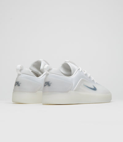 Nike SB Nyjah 4 Shoes in White and Black and White - Black