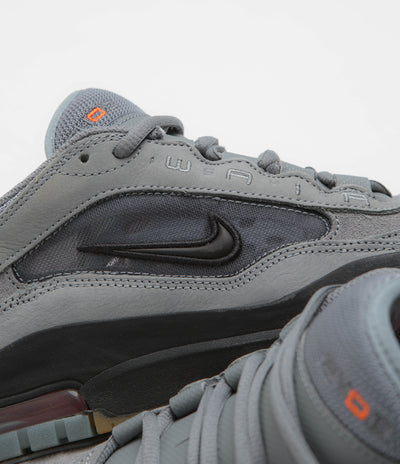 Nike SB Orange Label Air Max Ishod Shoes in Cool Grey and Black and Cool Grey - Dark Grey