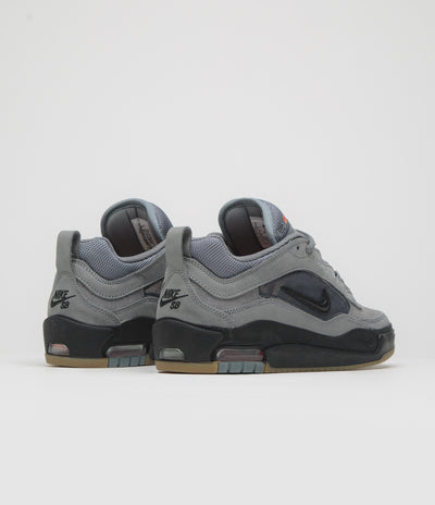 Nike SB Orange Label Air Max Ishod Shoes in Cool Grey and Black and Cool Grey - Dark Grey