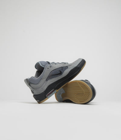 Nike SB Orange Label Air Max Ishod Shoes in Cool Grey and Black and Cool Grey - Dark Grey