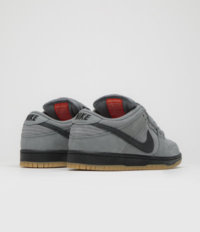 Nike SB Orange Label Dunk Low Pro Shoes in Cool Grey and Black and Cool Grey - Dark Grey