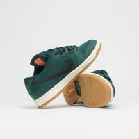 Nike SB Orange Label Dunk Low Pro Shoes - Deep Fir / Black - Fir - Sail thumbnail