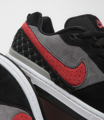 Nike SB P-Rod 1 OG Shoes in Black and Varsity Red and Flint Grey - Black