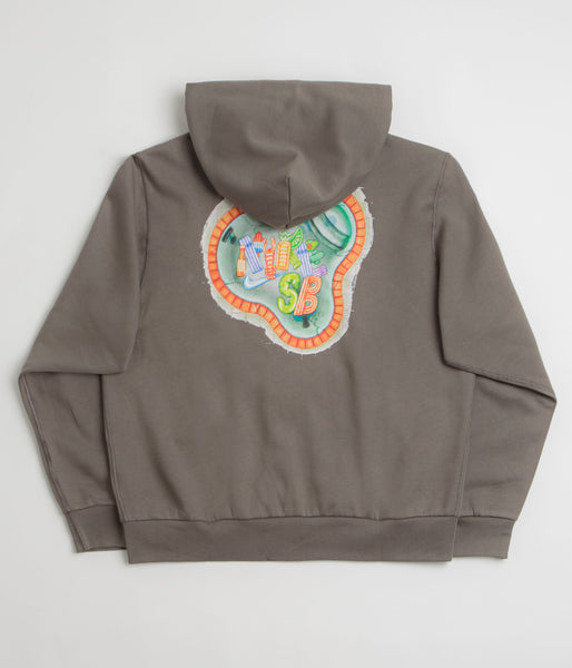 Nike SB Pool Airs Full Zip Hoodie Cave Stone White Flatspot