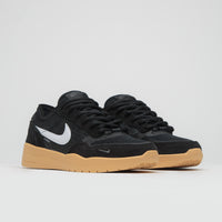 Nike SB PS8 Shoes in Black and White and Anthracite - Gum Yellow thumbnail