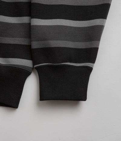 Nike SB Striped Full Zip Hoodie - Cool Grey / Anthracite / White