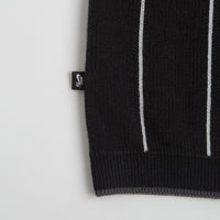 Nike SB Striped Polo Shirt in Black and Sail / Black thumbnail