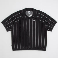 Nike SB Striped Polo Shirt in Black and Sail / Black thumbnail