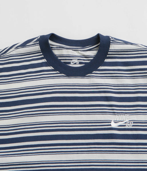 Nike SB Striped T-Shirt Midnight Navy Flatspot