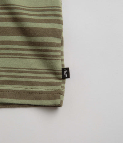 Nike SB Striped T-Shirt - Oil Green