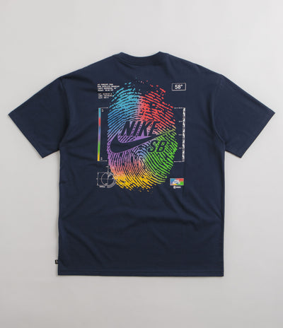 Nike SB Thumbprint T-Shirt - Midnight Navy