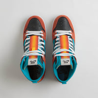 Nike SB x Di'Orr Greenwood Dunk High Decon Shoes in Turquoise Blue and Black and Rugged Orange thumbnail