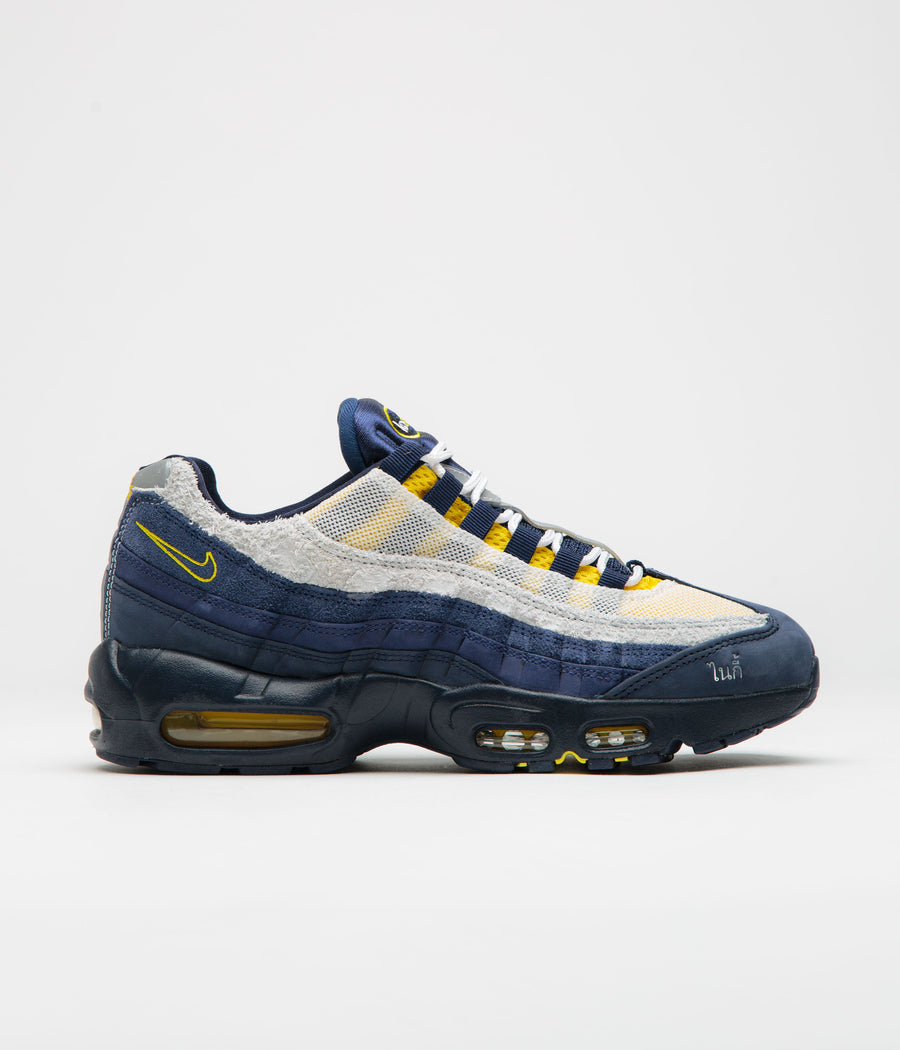Nike SB x Eric Koston Air Max 95 Shoes - Obsidian / Speed Yellow - Midnight Navy - Navy