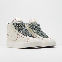 Nike SB x Welcome Skateboarding Blazer Mid Shoes - Sail / Dark Beetroot - White thumbnail