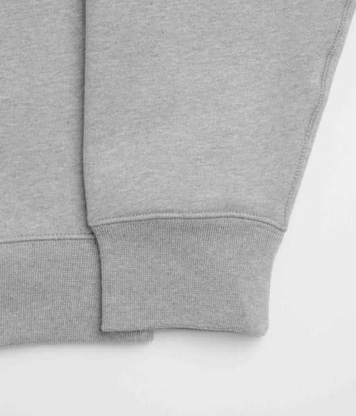 Nike Solo Swoosh 1/4 Zip Sweatshirt Dark Grey Heather White